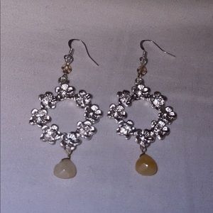 Brand New Silver Flower Earrings